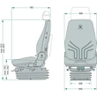 Kép 2/2 - Actimo XL ülés (MSG 95A/722) Matrix anyag 24V