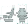 Kép 2/2 - Maximo Evolution Active ülés (MSG 95EA/741) ülés. Fendt