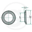 Kép 2/2 - GRANIT Schorr alátét
DIN N0110, S24