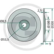Kép 2/2 - Görgős csoroszlya 300mm