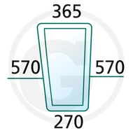 MELLSŐ SZÉLVÉDŐalsó, jobb