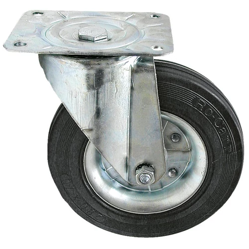 Tömörgumi kerék 250mm Acéllemez. Fém házzal
