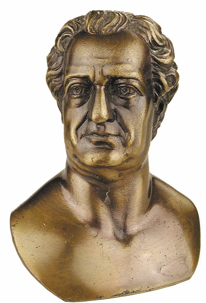 Goethe kis mellszobor