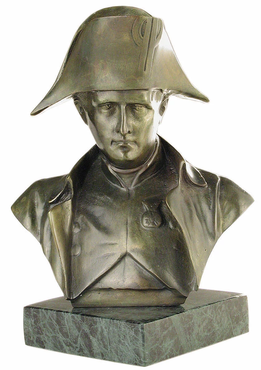 Napóleon mellszobor, márványon