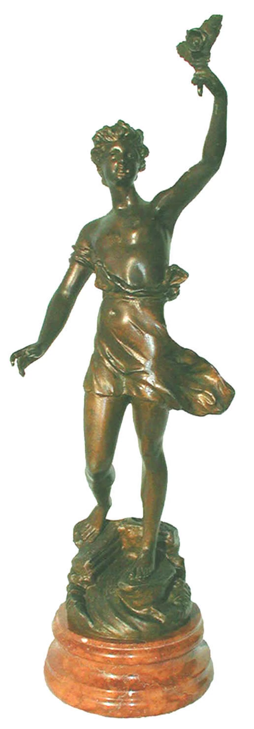 Tavaszpár, fiú, márványon