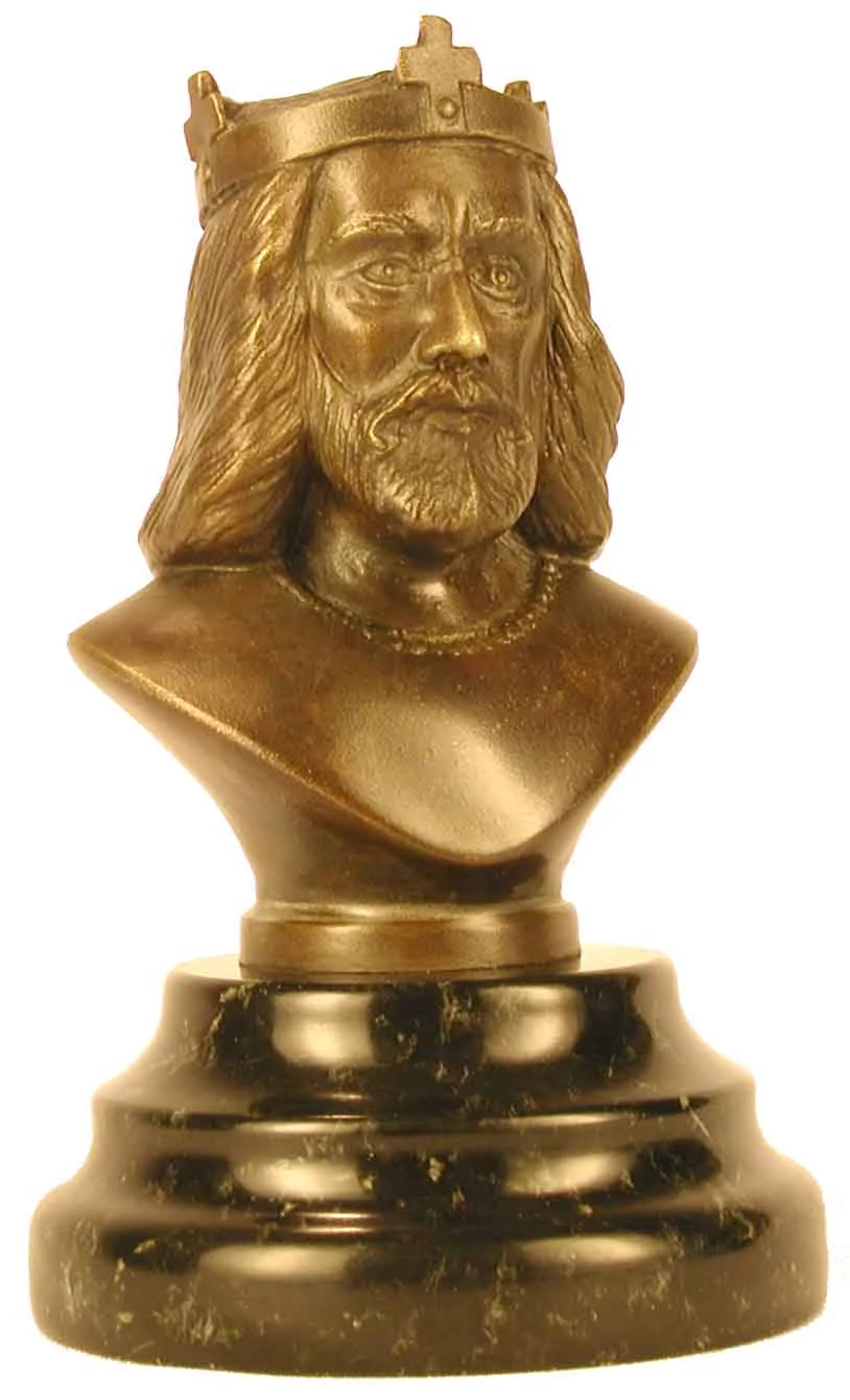 Szent István, márványon