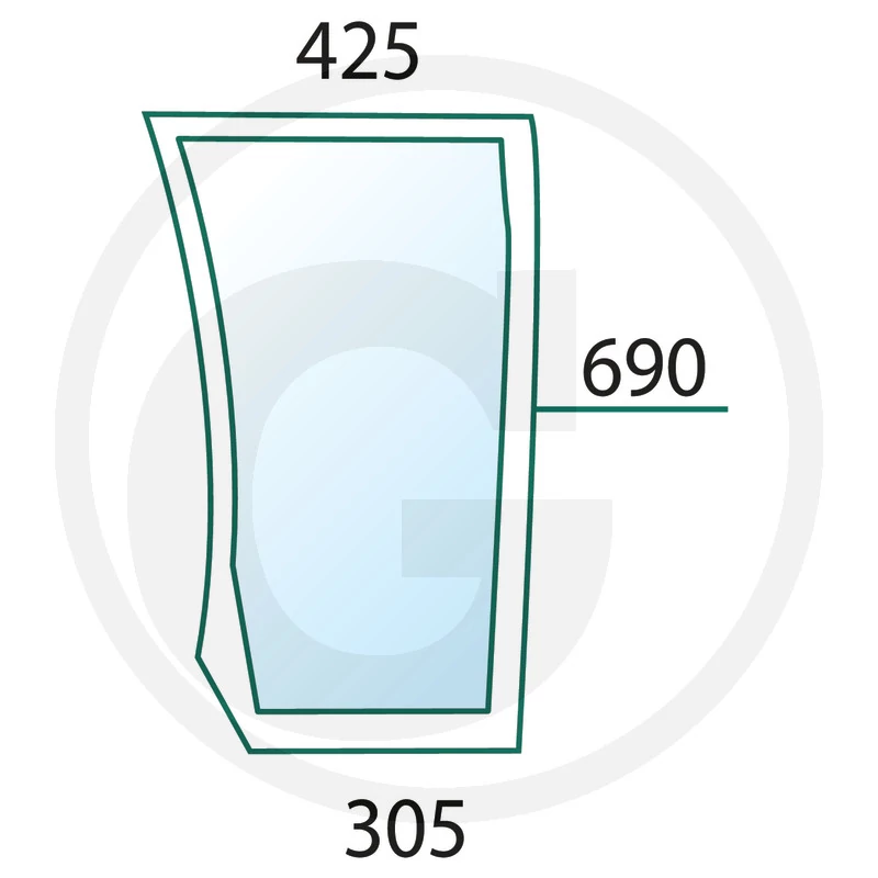 RÉSZABLAK
alsó, új kivitel, 430 mm magas